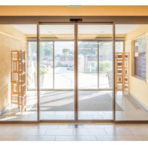 China Capacity 120KG Beam 150mm Commercial Automatic Sliding Doors with secure locking device supplier