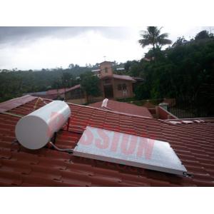 100L 150L White Tank Solar Powered Water Heater Blue Film Coating Solar Collector