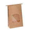 China Biodegradable Brown Paper Bags Without Handles Compostable For Coffee Bean wholesale