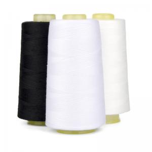 China 100% Virgin Spun Multi Colored Sewing Thread , Knitting Weaving Polyester Core Spun Thread supplier