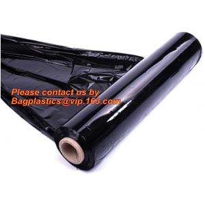 Blue Color Hand Bundling Stretch Wrap Plastic Film, Construction films, building film, agriculture film, poly sheeting