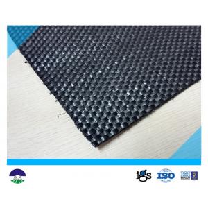 China Black Woven Geotextile for Reinforcement Fabric 87KN / 60KN 390G supplier