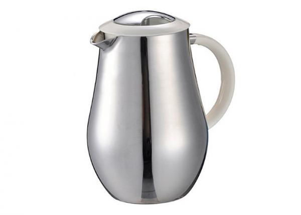 Stainless Steel Tea Double Wall Coffee Plunger 8 Cup SS304