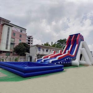 China Commercial Large Adult Size Backyard Inflatable Water Slides With Pool supplier