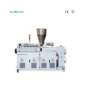 China Counter Rotating Conical Twin Screw Extruder Plastic PVC 40 Rpm supplier