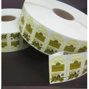 Denise Olive Oil Printed Adhesive Sticker Labels Paper in Roll