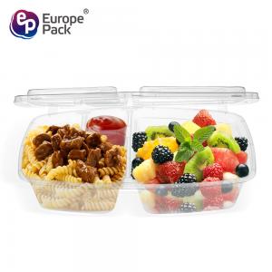 China PP packaging box plastic box take-out food box 2 compartments supplier