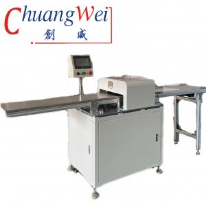 PCB Depaneling Machine With High Speed Steel Blades And Conveyor Belt Line