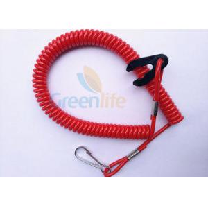 China Red Safety Durable Jet Ski Safety Lanyard 1.2 Meter Fit All Motor Brands supplier