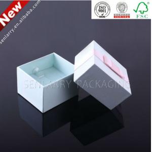 China Lid and basis design Foam insert box packaging templates with cute ribbon supplier