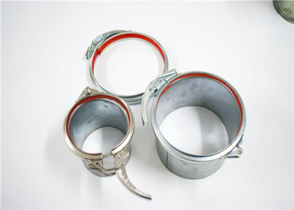 Custom Rubber Size Quick Release Pipe Clamp Easy Install Diesel Engine 1mm Thickness