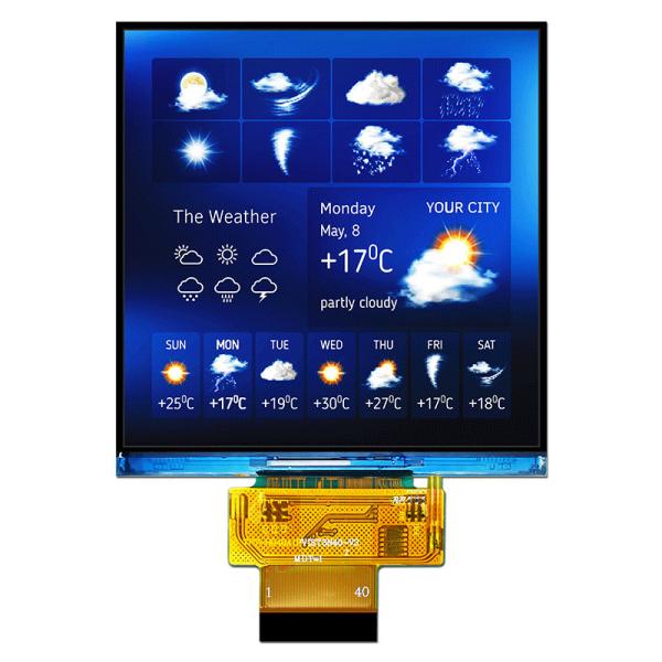 4 Inch Square TFT LCD Display 480x480 Resolution With ST7701S