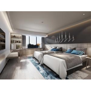 ISO14001 Standard Hotel Guest Room Furniture Minimalist Bedroom Furniture Sets Customized