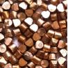 China Cylindrical Shiny Pure Copper Grain With Golden Appearance Cutting Process wholesale