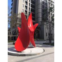 China ODM Decorative Stainless Steel Abstract Sculpture Painted Metal Sculpture on sale