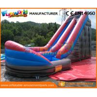China CE Inflatable Wet Slide Grey 0.55MM PVC Tarpaulin Inflatable Slide With Pool on sale