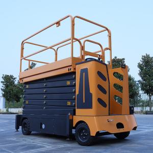 China Automatic Mobile Scissor Lift Platform Self Propelled Battery Powered supplier