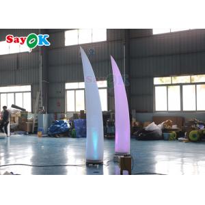 China Unique Ivory LED Lighting Inflatable Pillar Lamp Wedding Decorative Lighting Tube supplier
