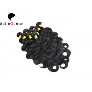 Grade 7A Virgin Brazilian Hair Extension Body Wave , Natural Black Human Hair Weave