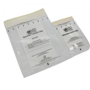 China Plastic Hospital 3 Layers Self Adhesive 95KPA Biohazard Bag For Laboratory supplier