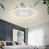 China Wholesale Factory Remote APP Control Smart Low Profile Ceiling Fan Light Flush Mount LED Ceiling Light 6 Wind Speeds New Technology Ceiling Fans wholesale