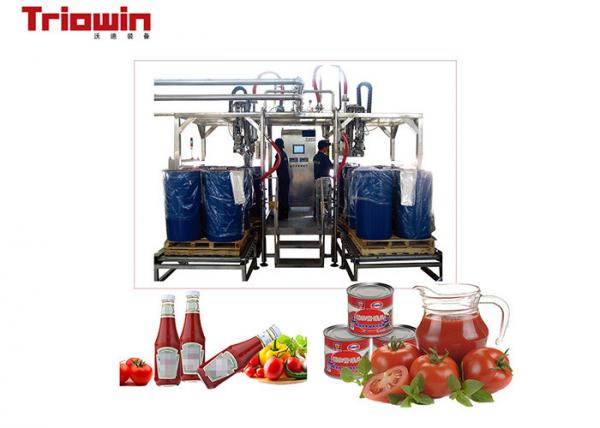 5tph Tomato Puree Processing Plant With Big Aseptic Drum Packing 1 Year Warranty