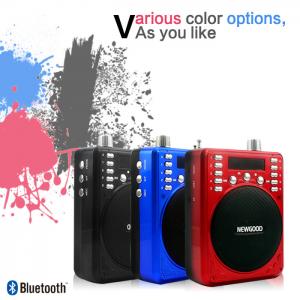 China 2018 new fashionable Portable Bluetooth Recorder Speaker with FM radio blue black red available supplier