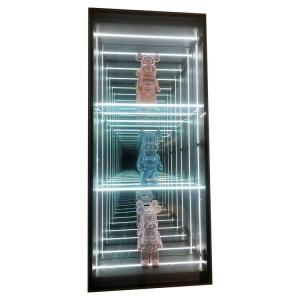 2024 Glass Jewelry 3D Infinity Mirror Display Case High Brightness LED Light Included