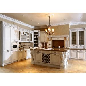Classic Fashion Family Combination Cabinet Solid Oak Kitchen Cabinets