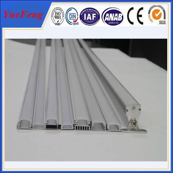 6063 T5 led aluminum profile for led strip lights, aluminium led lighting