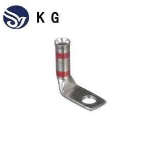 China LCAF8-14 F-L Panduit Compression Lugs a évasé le fil 1/4 d'A.W.G. du baril 8 langue d'angle du trou 90 de goujon supplier