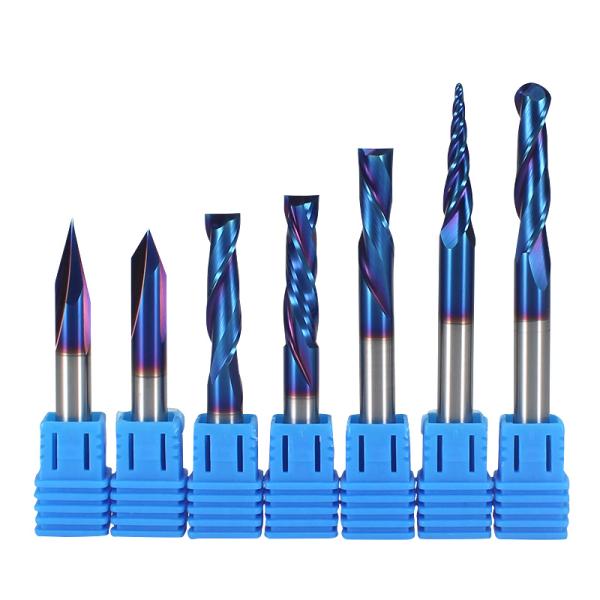 Cnc 4mm 6mm Two Flute Spiral up and Down Compression End Mill for Wood 1/4 Carbide Cutter Endmill 2f 3/8 Compression Router Bit