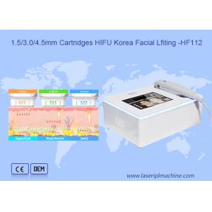 3 Cartridge Portable Hifu Device Anti Wrinkle Skin Lifting And Tightening