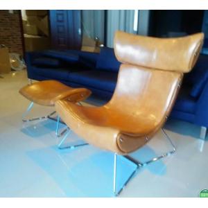 Replica Imola chair with ottoman  leather imola chair with ottoman
