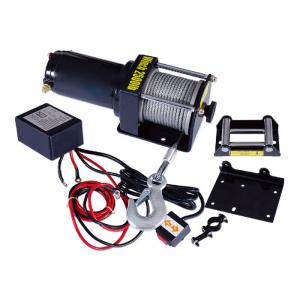 China Single Line 2500 lbs Electric ATV Winch , Portable Cable Winch supplier