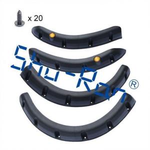 Black Golf Cart Rear and Front Fender Flares For Yamaha, Set of 4