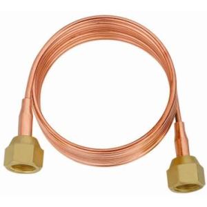 ナットが付いている銅の毛管管