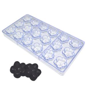 China Polycarbonate Plastic Flower Shaped Chocolate Molds Reusable Stocked supplier