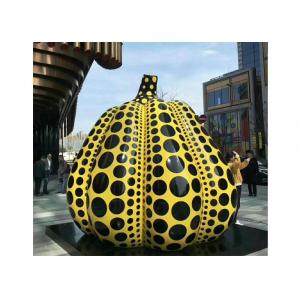 Giant Stainless Steel Outdoor Painted Pumpkin Sculpture for Urban Landscape