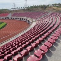 China Flat Installation Plastic HDPE Football Stadium Seats The Stadium Chair Company on sale