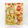 Full color printing white paper tote xmas gift bags cub size