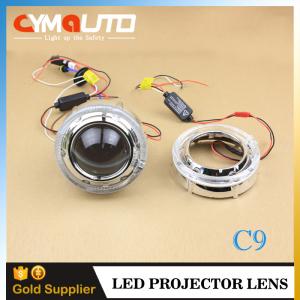 5500K Xenon Projector Kit Lens 35W HID Projector Bulb C9 Car LED Cover