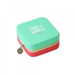 Customized Silk Screen Small Portable Jewelry Box CMYK Color For Necklaces