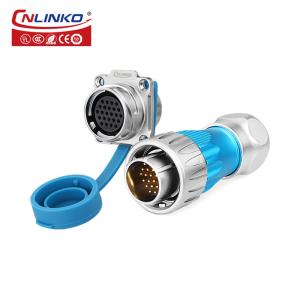 China Metal Shell M24 10 Pin Waterproof Circular Connector Automotive 10 Contact Power Socket wholesale
