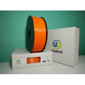 China Orange / Dark Orange ABS 3D Printer Filament 1.75 Mm Diameter With Good Toughness supplier