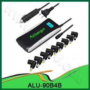 China 90W 2010 New Mode with 2in1 Universal Laptop Adapter For Home & Car Use ALU-90B4B supplier