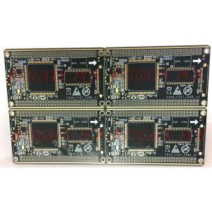 China 堅い印刷された2つの層PCB/FR4 PCB板黒のはんだのマスク1.0MMの厚さ supplier