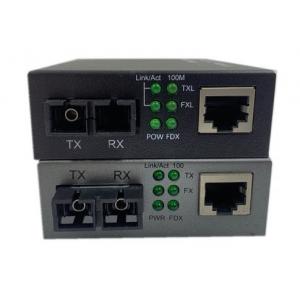 Din Rail Mounting 3 Port 2km Ethernet To Fiber Media Converter