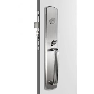 Satin Stainless Steel Door Handles / Entry Door Handlesets With Knob
