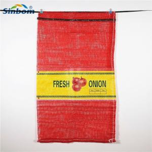 China Packing Onions PP/PP PE Leno Mesh Bag 5kg To 25kg For Vegetable Net Bag Manufacturing supplier